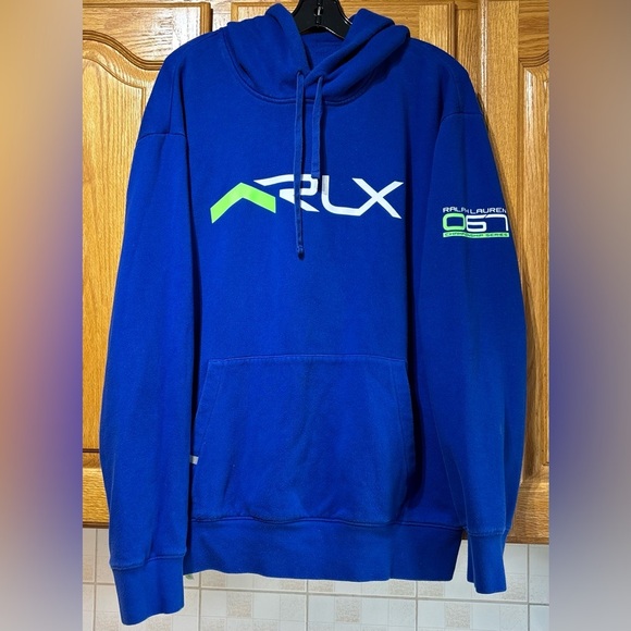 Polo Ralph Lauren Perfomance RLX Blue Hoodie Sweatshirt Men’s XXL - Picture 1 of 7